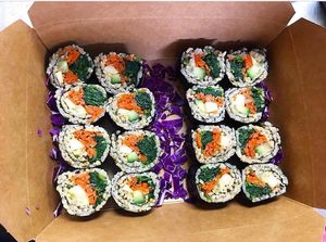 Kimbab at Alice & Friends' Vegan Kitchen in Chicago