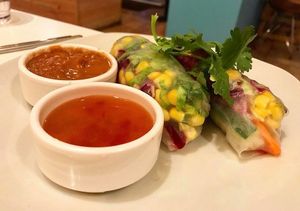 Rainbow Roll at Alice & Friends' Vegan Kitchen in Chicago