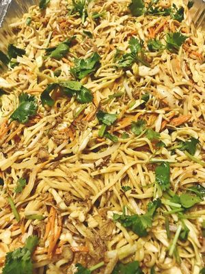 Catering Menu - Burmese Noodles Salad at Alice & Friends' Vegan Kitchen in Chicago