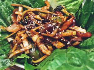 Spicy BBQ at Alice & Friends' Vegan Kitchen in Chicago