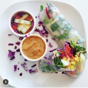 Rainbow Roll at Alice & Friends' Vegan Kitchen in Chicago