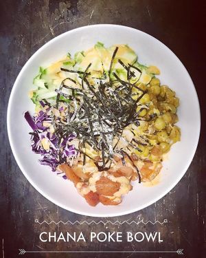 Chana Poke Bowl at Alice & Friends' Vegan Kitchen in Chicago