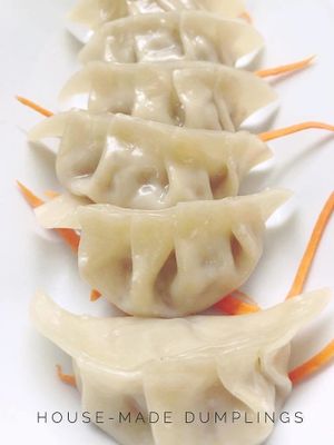 Steamed Dumplings at Alice & Friends' Vegan Kitchen in Chicago