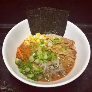 Roasted Sesame Miso Ramen at Alice & Friends' Vegan Kitchen in Chicago