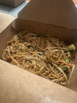 Chow mein  at Alice & Friends' Vegan Kitchen in Chicago