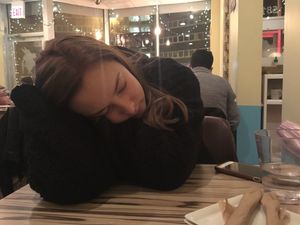 The dining room was so comfortable my daughter took a little nap while waiting for her late-night dinner at Alice & Friends. She inhaled her food especially the chocolate mouse pie at Alice & Friends' Vegan Kitchen in Chicago