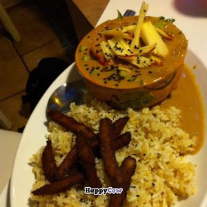 Thai curry at Alice & Friends' Vegan Kitchen in Chicago