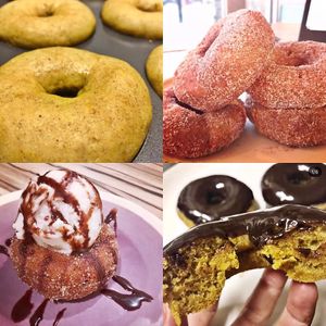 Pumpkin Donuts at Alice & Friends' Vegan Kitchen in Chicago