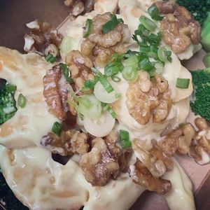 Walnut Shrimp at Alice & Friends' Vegan Kitchen in Chicago