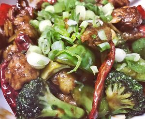 Kung Pao Ding at Alice & Friends' Vegan Kitchen in Chicago