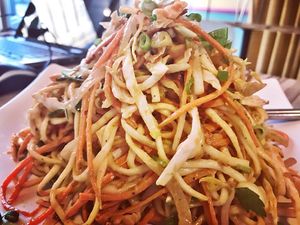 Burmese Noodles Salad at Alice & Friends' Vegan Kitchen in Chicago