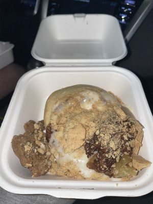 Spiced Apple Cobbler Roll (holiday roll)  at Cinnaholic  in Cary