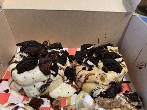 Double Choc-Peanut Butter Custom Cinnamon Rolls  at Cinnaholic  in Cary