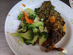 Veggies at Art Aharn Jay in Bangkok