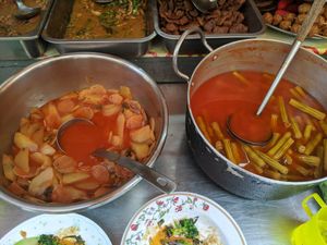 Veggies at Art Aharn Jay in Bangkok