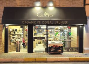 Organic products, vegan and glutenfree organic market and organic greengrocer at Gusto Organik in Istanbul