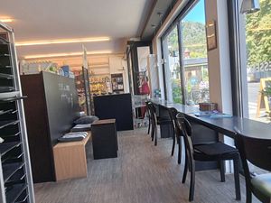 Sitting area inside (you can choose to sit outside too) at Vier Jahreszeiten in Bad Honnef