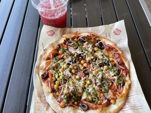 Vegan pizza at Mod Pizza in Mobile