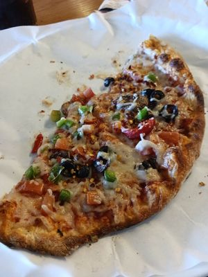 Oops, halfway through before taking the photo at Mod Pizza in Mobile