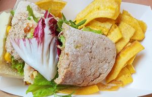 Vegan sandwich at Cafe Bohème   in Antigua