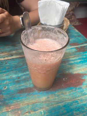 Amour smoothie (I ordered it without sugar)  at Cafe Bohème   in Antigua