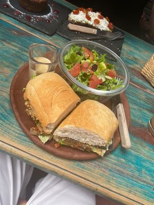 Ratatouille toast (tell them you want it vegan)    at Cafe Bohème   in Antigua