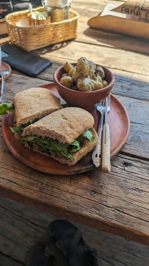 Potatoes are not vegan!! at Cafe Bohème   in Antigua