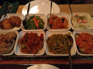 Vegan rijsttafel at Keraton Damai in The Hague