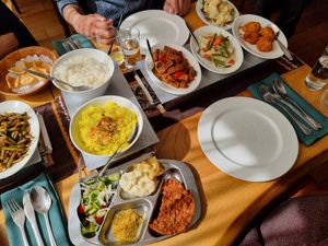Rice table at Keraton Damai in The Hague