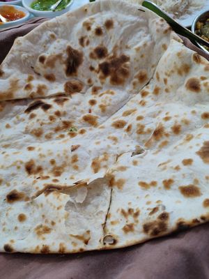 Naan without the ghee at Ganesh Indian Restaurant in Cat Ba