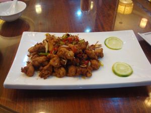 Soy Chicken/ fake chicken/ mock chicken at Lian Ci Su Shi in Guangzhou