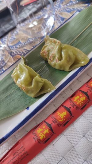 Vegan dumplings at Kuma in Segovia