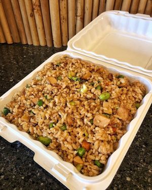 Chick’n fried rice at V.L.C Vegan Eatery in Orlando