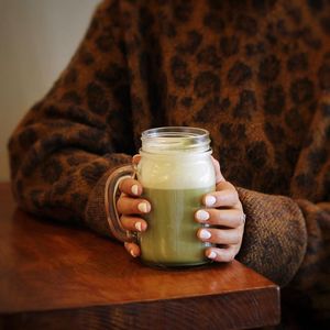 Hot Organic Matcha Latte at V.L.C Vegan Eatery in Orlando