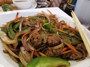 Ginger Beef at V.L.C Vegan Eatery in Orlando