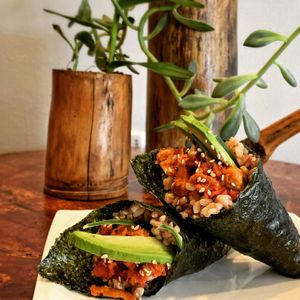 Spicy Handrolls at V.L.C Vegan Eatery in Orlando
