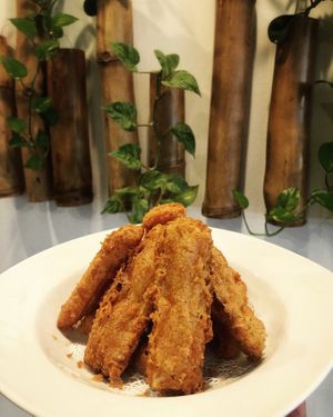 Tempura Veggies at V.L.C Vegan Eatery in Orlando