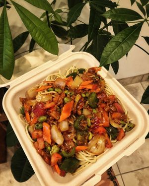 Tomato Pasta at V.L.C Vegan Eatery in Orlando