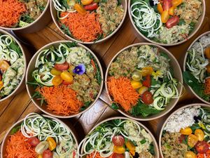 amazing salad at Ô Bistrot Nature in Pointe-a-pitre