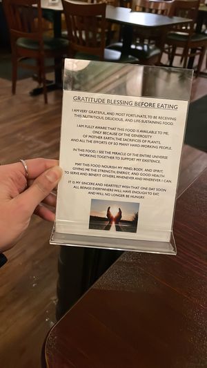 Nice touches   at Amitabul in Chicago