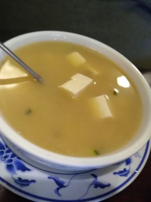 Miso soup at Amitabul in Chicago