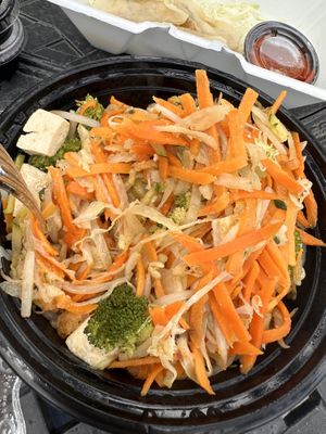 Tofu bibimbap   at Amitabul in Chicago