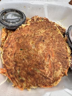Veggie pancakes   at Amitabul in Chicago