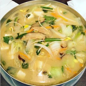 9 Ways to Nirvana veggie soup. So good. at Amitabul in Chicago