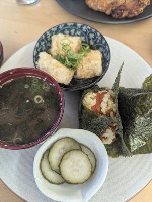 Onigiri Plate at Kissaten  in Alphington