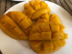 Fresh and sweet mangoes at Spectrum in Makati