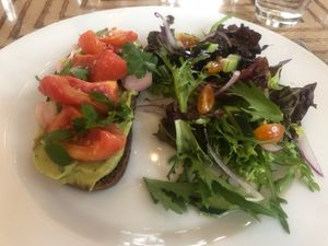 Avocado toast at Spectrum in Makati
