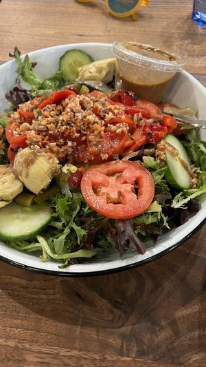 Kolob Salad with balsamic vinaigrette   at Grind Coffee House in Cedar City