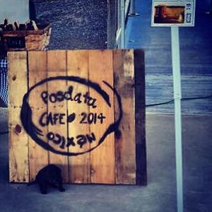 perros bienvenidos at Posdata Cafe in Mexicali