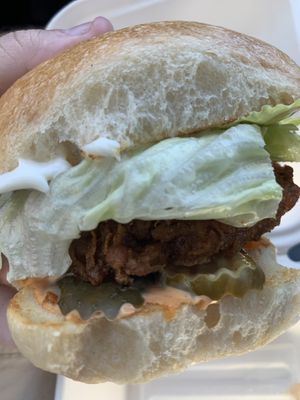 Vegan Spicy Chicken Sandwich  at Kindred in New Orleans